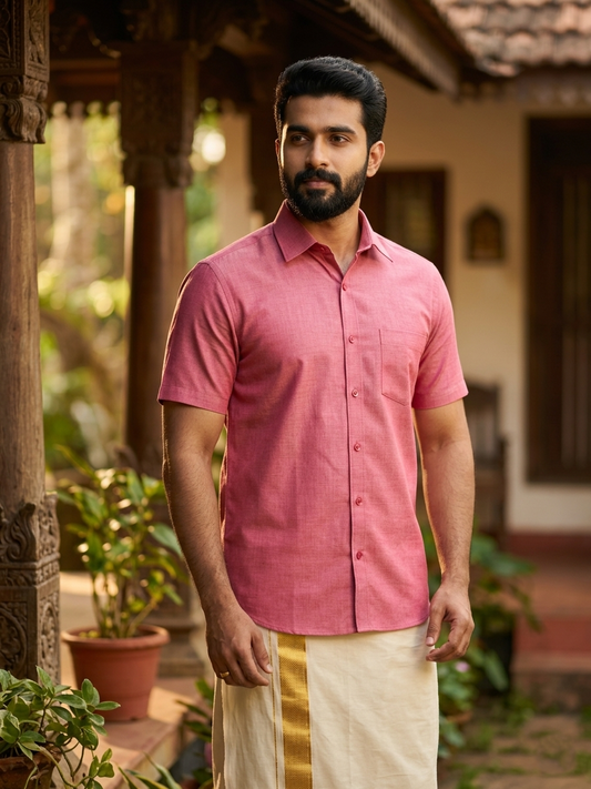 Southloom Pure Cotton Plain Shirt SLSHIRT 46 HS