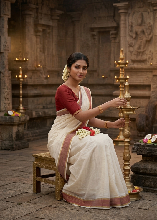 Southloom Kerala Cotton Saree SL460