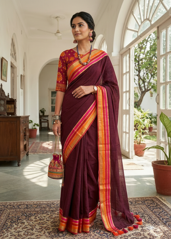 Kerala Mul Cotton Soft Fabric Saree SL215