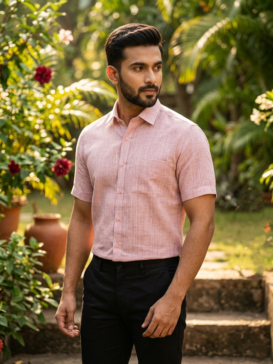 Southloom Pure Cotton Dark Pink Shirt SLSHIRT 48 HS