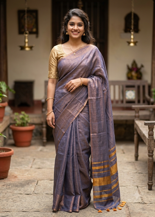 Southloom Tissue Mul Cotton Saree SL215TISSUE