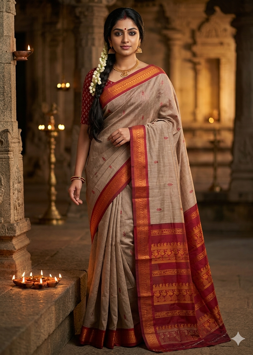Southloom Cotton  Silk Saree SL274