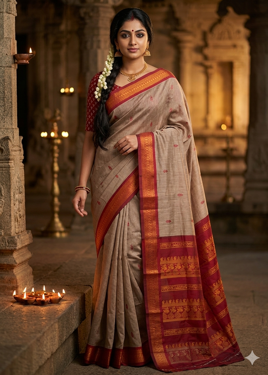 Southloom Cotton  Silk Saree SL274