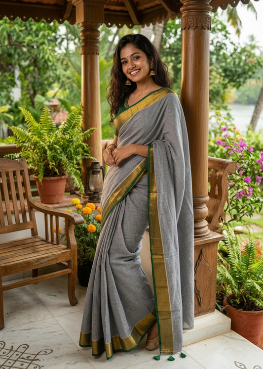 Kerala Mul Cotton Soft Fabric Saree SL215
