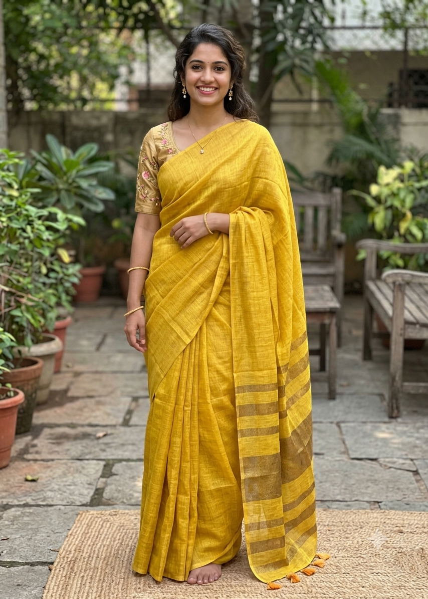 Southloom Tissue Mul Cotton Saree SL215TISSUE