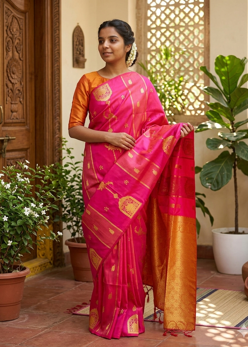 Semi Soft Silk Saree SL228