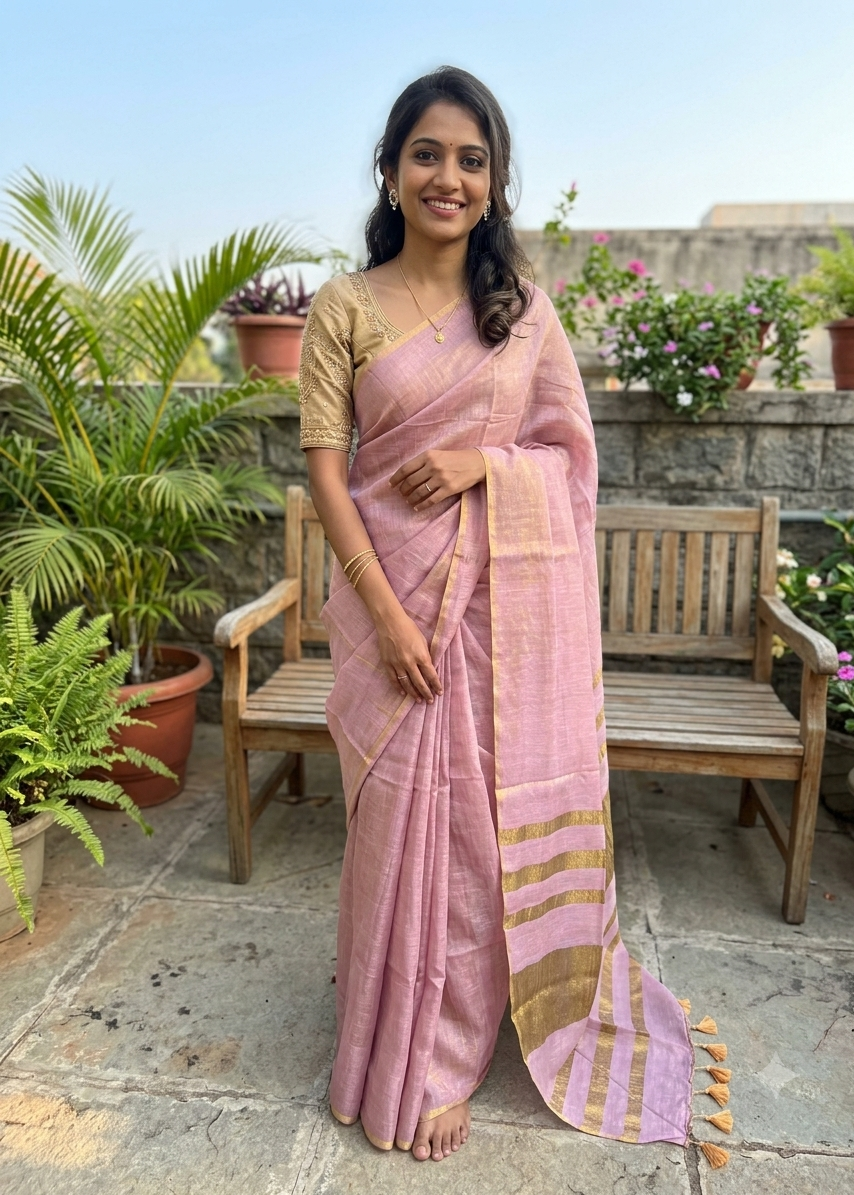 Southloom Tissue Mul Cotton Saree SL215TISSUE