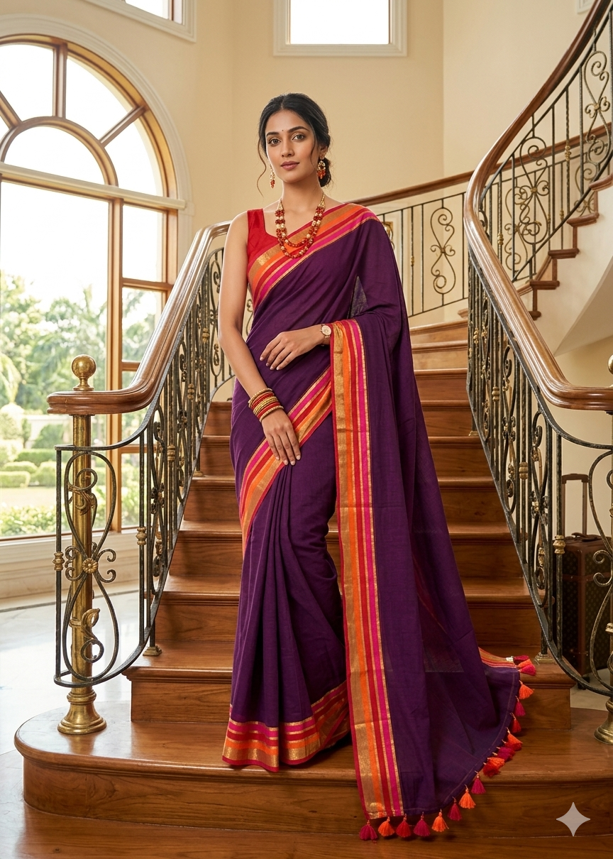 Kerala Mul Cotton Soft Fabric Saree SL215