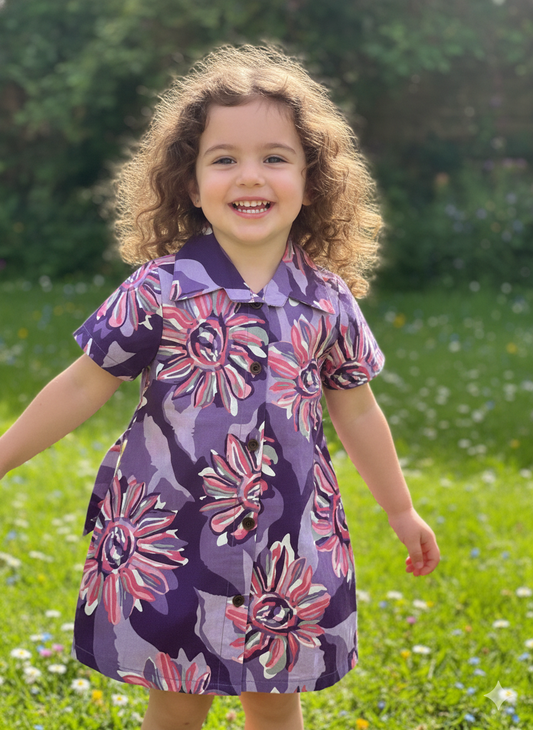 Southloom Pure Cotton Jaipur Printed Frocks for Girls (Age 1-2)