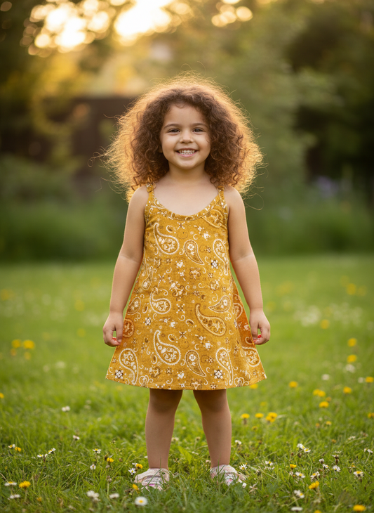 Southloom Pure Cotton Jaipur Printed Frocks for Girls (Age 1)