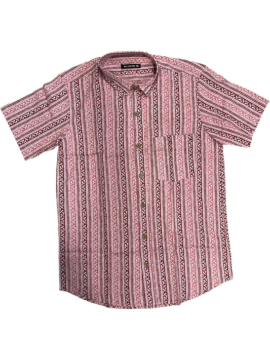 Southloom Jaipur Pure Cotton Printed Shirt For Men (Large)