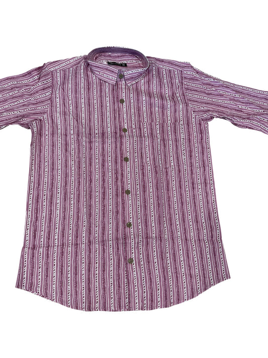 Southloom Jaipur Pure Cotton Block Printed Shirt for Men (Medium)