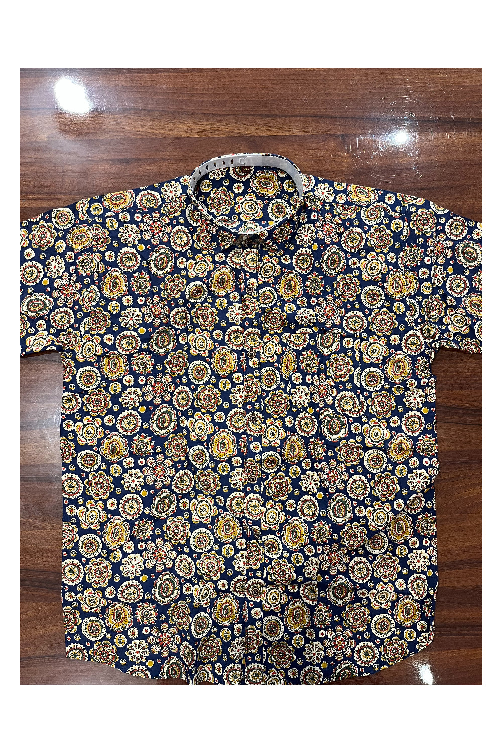 Southloom Jaipur Pure Cotton Printed Shirt For Men (XL)