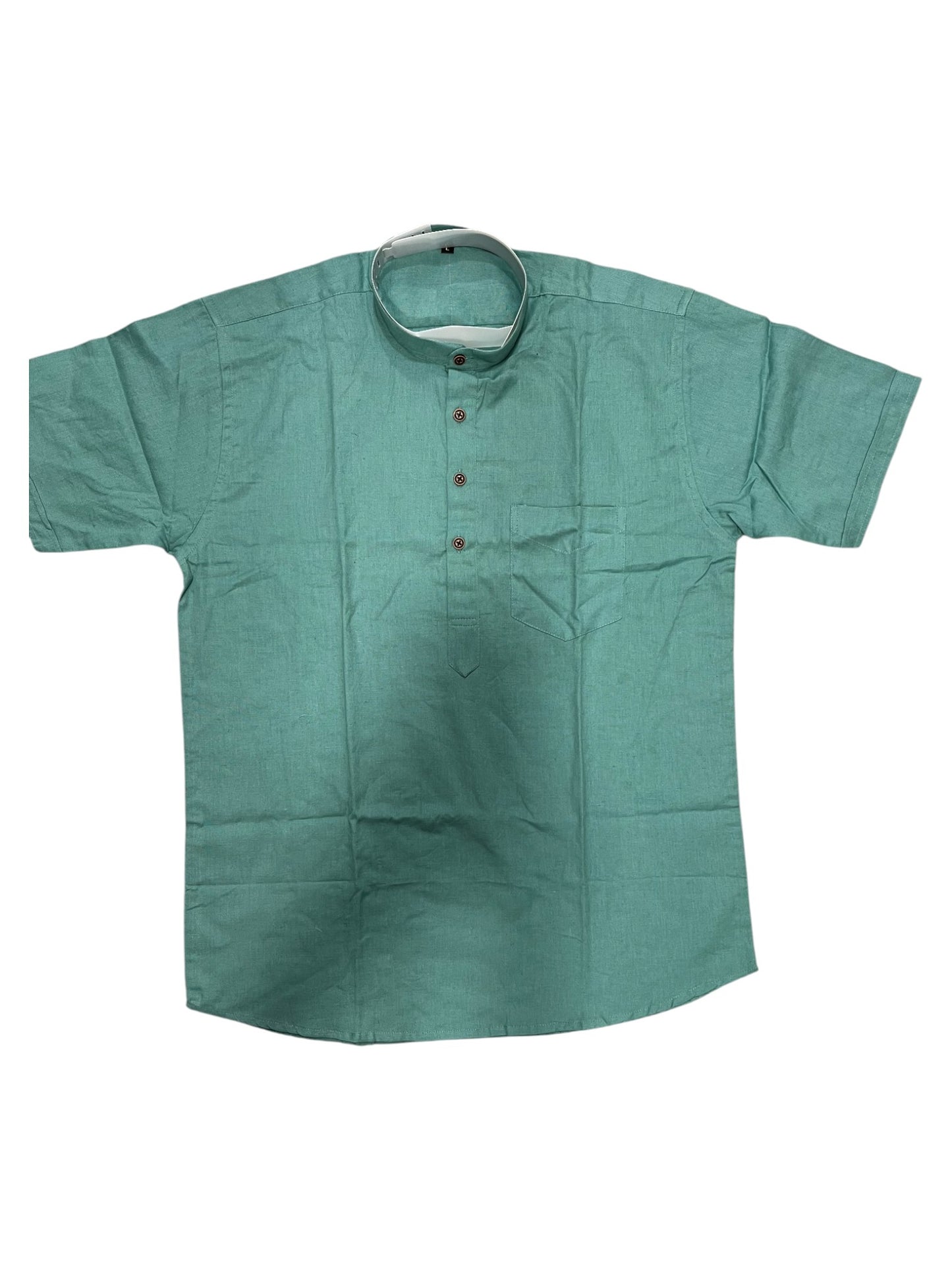 Southloom Blue Short Cotton Kurta Shirt for Men