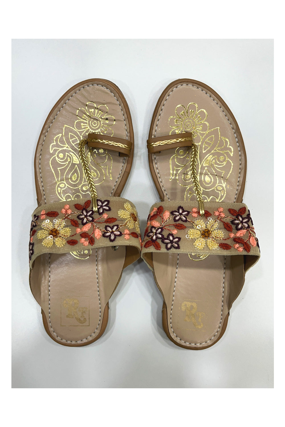 Southloom Jaipur Handmade Embroidered Sandals