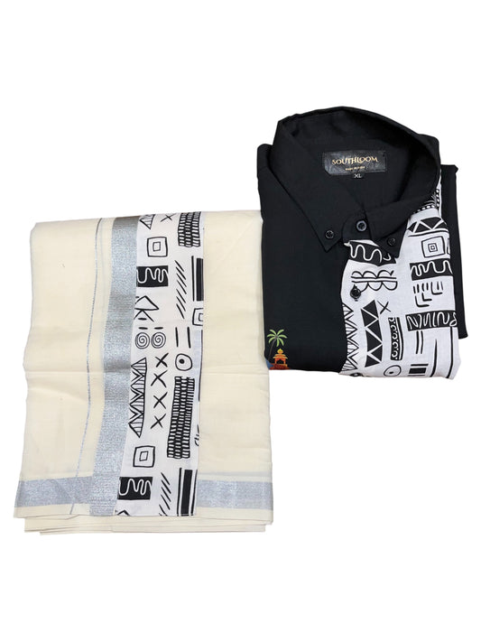 Southloom Stylish & Classy Budget Combo Shirt + Mundu for Men