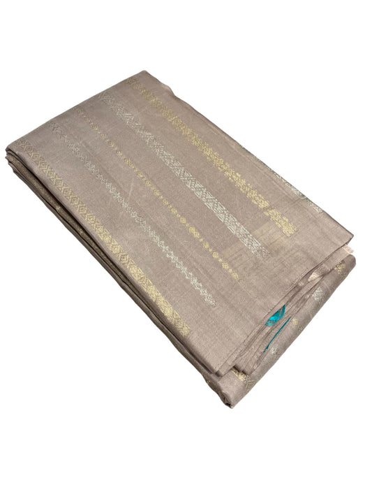 Southloom Premium Handloom Bridal Kanchipuram Silk Saree with Korvai Work