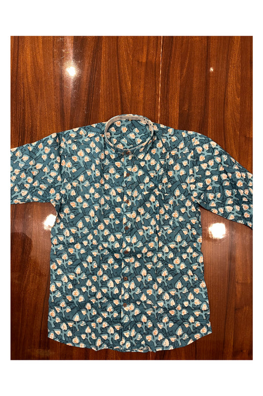 Southloom Jaipur Pure Cotton  Printed Shirt For Men (Medium)