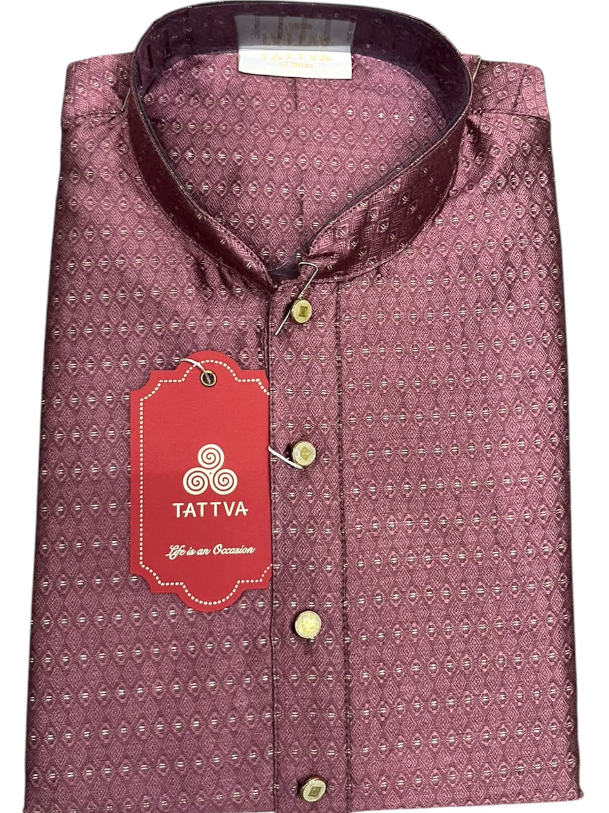 Southloom Woven Patterns Semi Silk Long Kurta for Men SL591