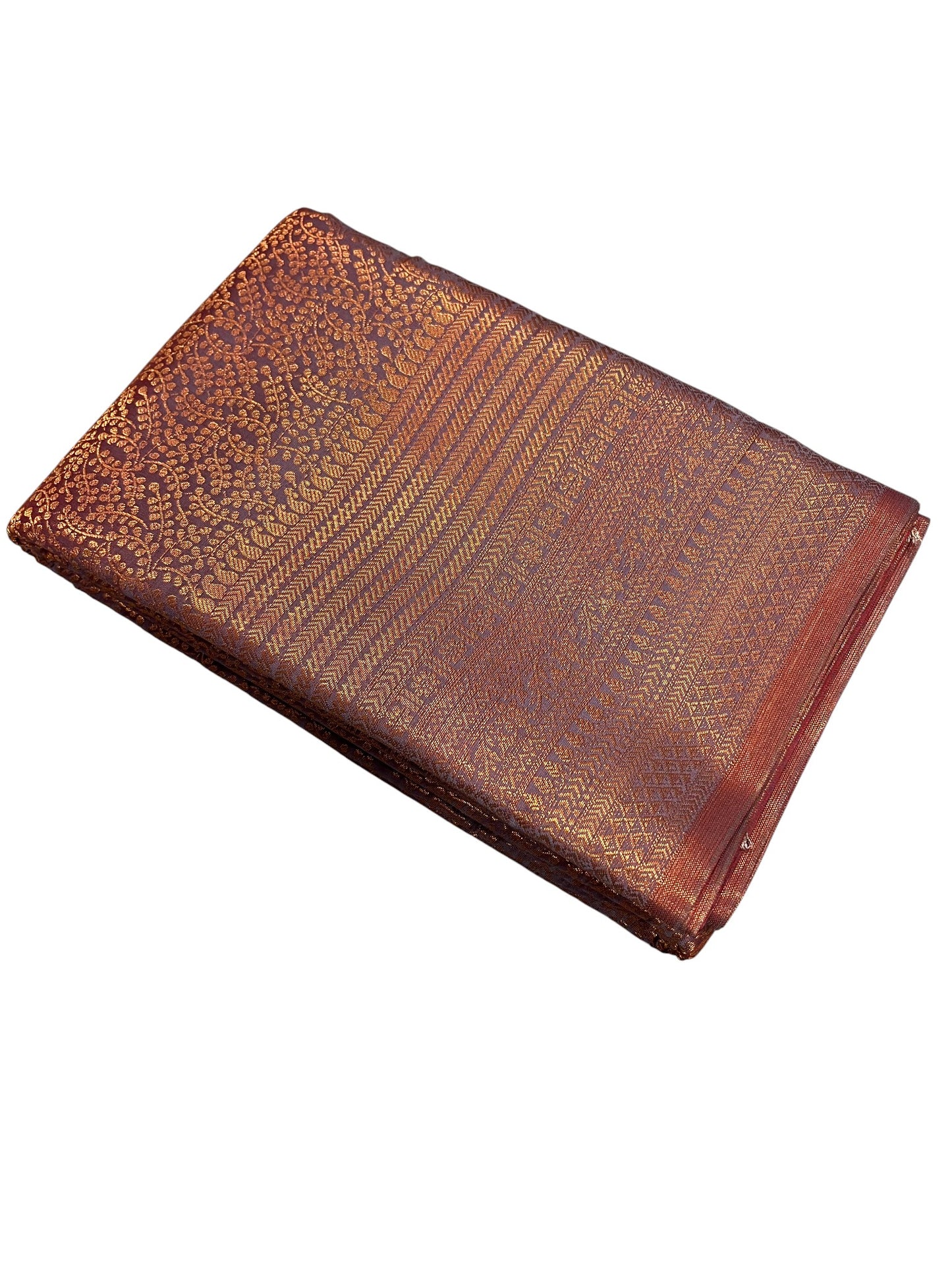 Southloom Premium Semi Silk Zari Work Brocade Saree in Bridal Brown with Matching Pallu