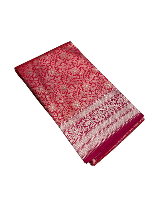Southloom Banarasi Silk Saree with Woven Work on Body and Borders
