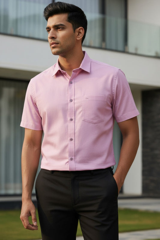 Southloom Pure Cotton Lavender Plain Shirt SLSHIRT 44 HS