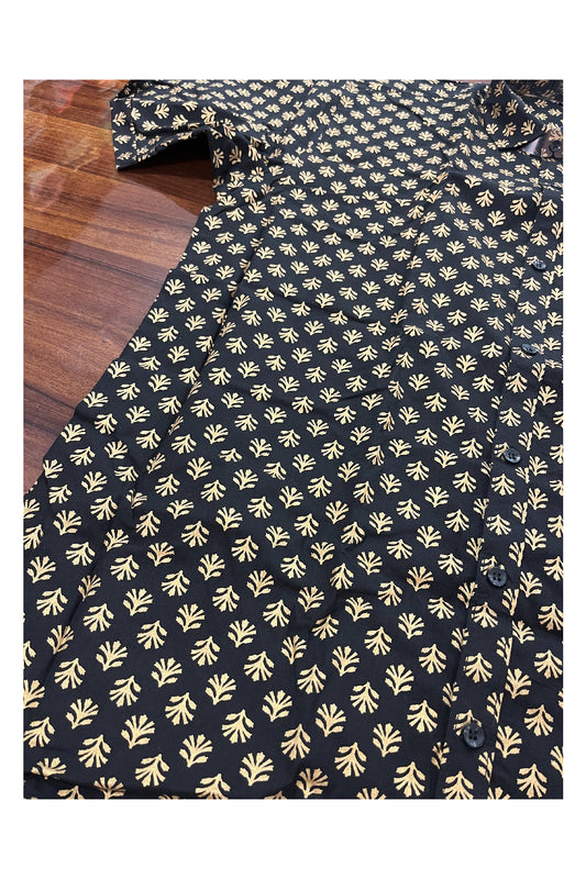 Southloom Jaipur Pure Cotton Printed Shirt For Men (3XL)