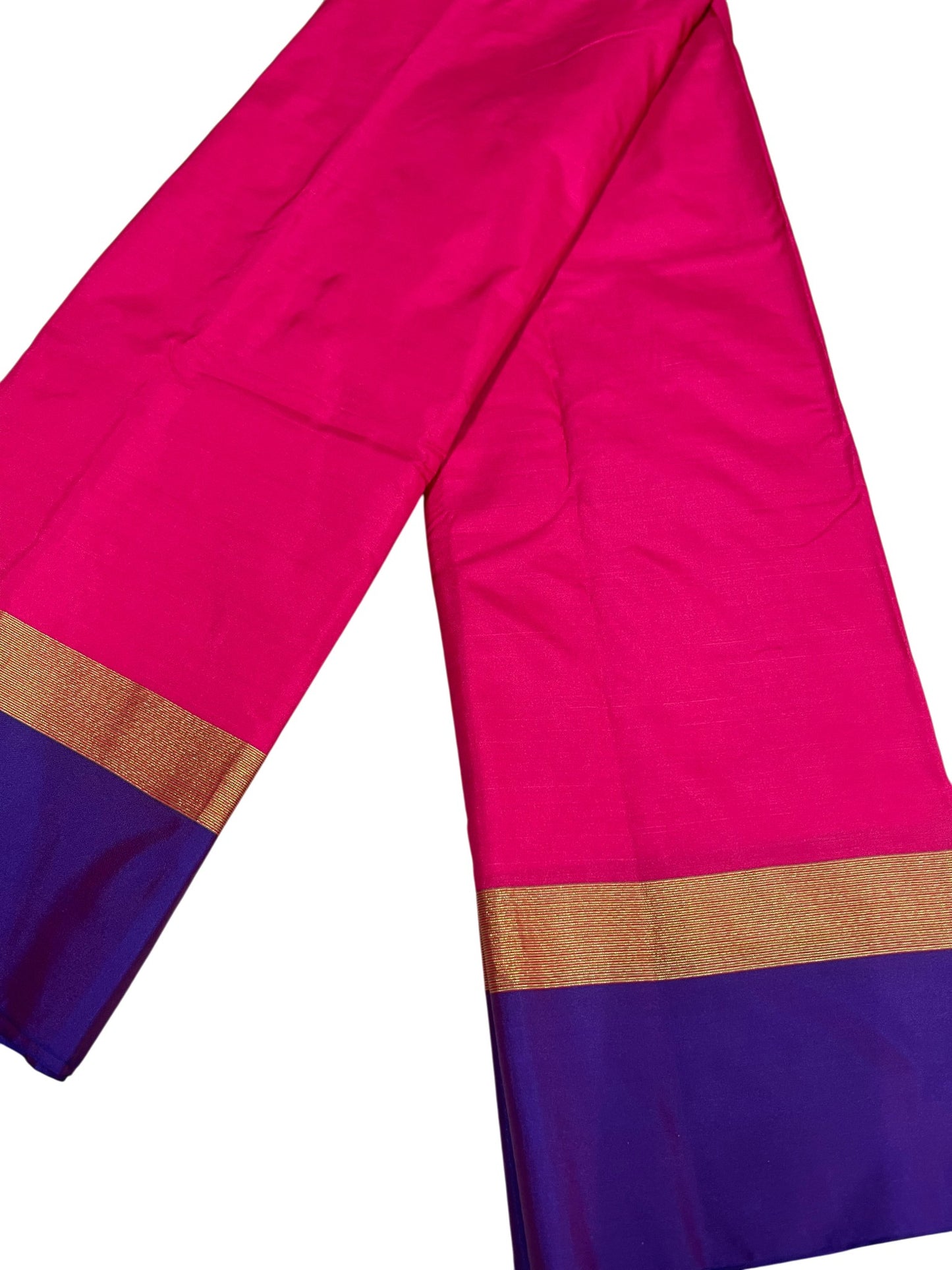 Southloom Semi Silk Saree Pink And Violet