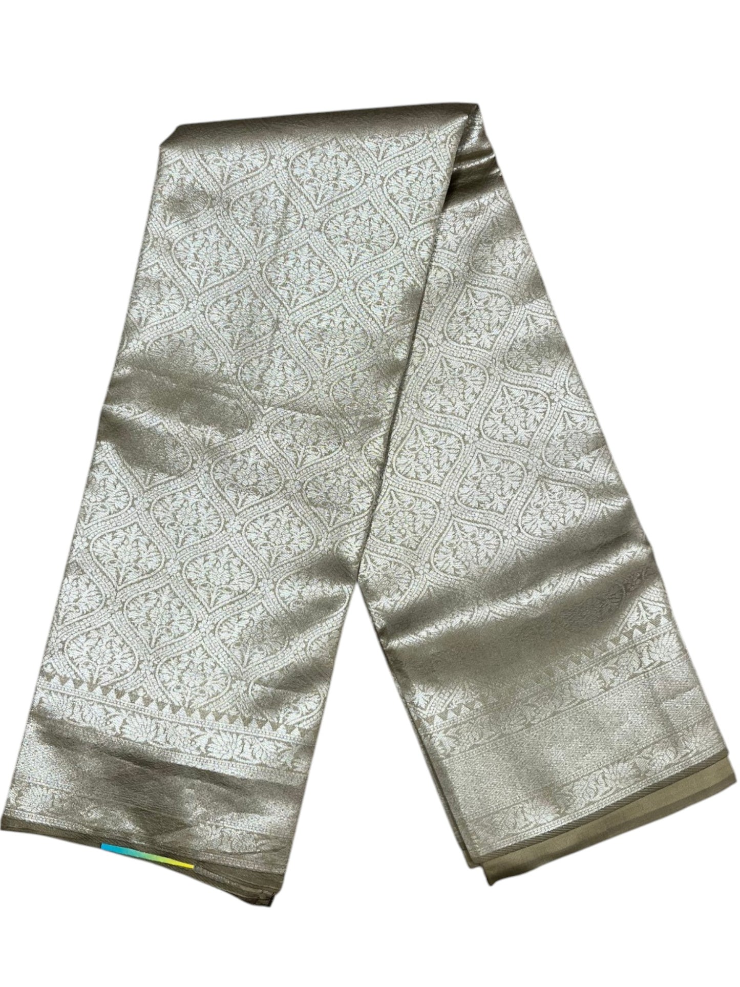 Southloom Tissue Silk Saree with Woven Work on Body and Borders