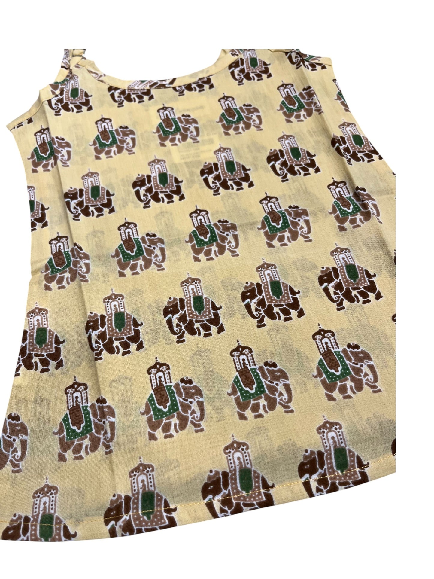 Southloom Pure Cotton Jaipur Printed Frocks for Girls (Age 1-2)