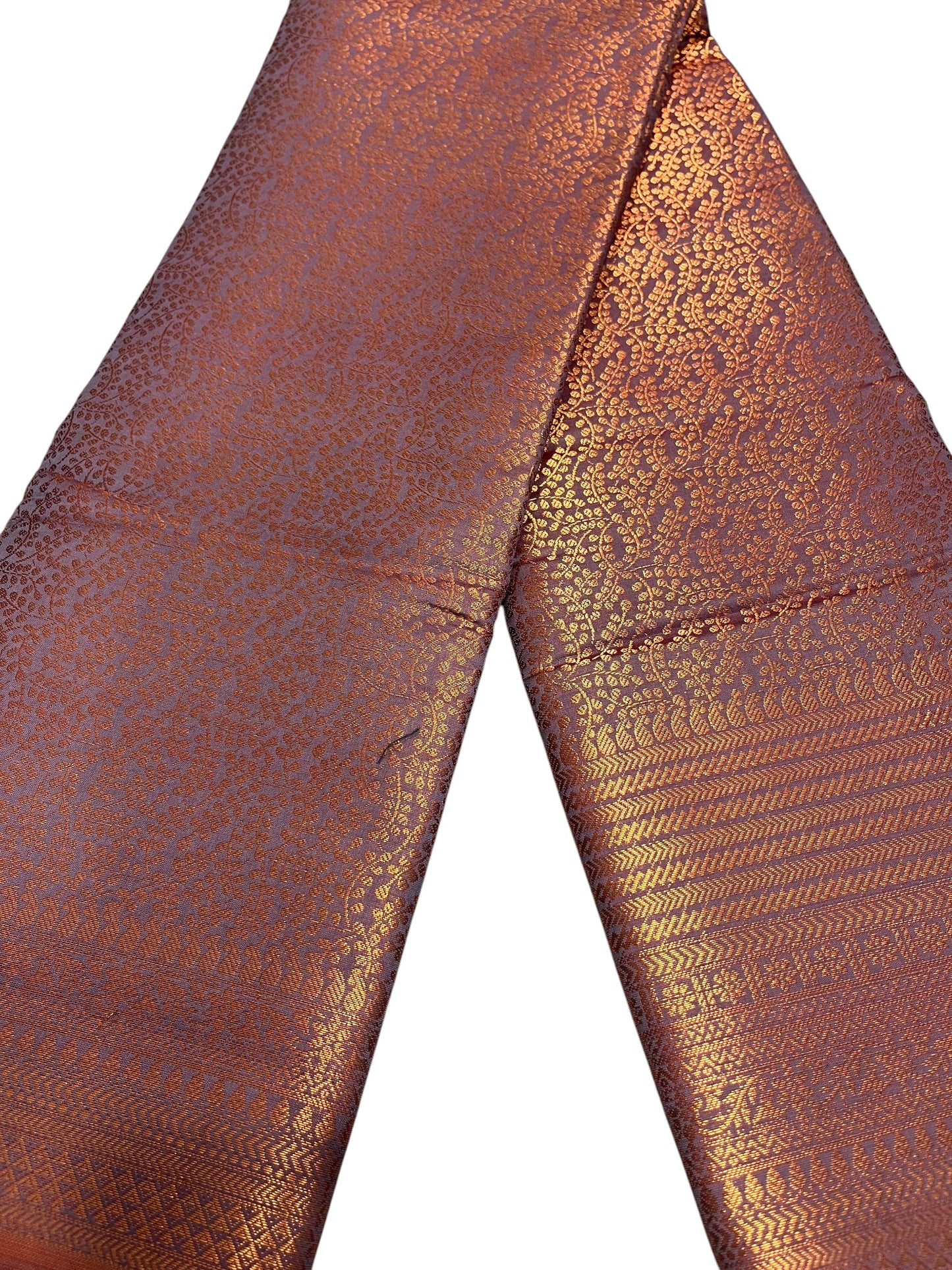 Southloom Premium Semi Silk Zari Work Brocade Saree in Bridal Brown with Matching Pallu