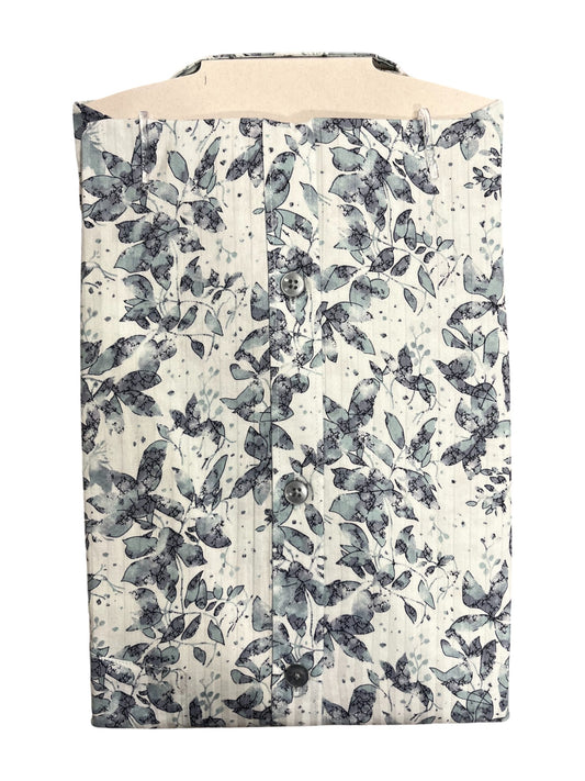 Southloom Pure Cotton Blue Printed Shirt(XL FS)