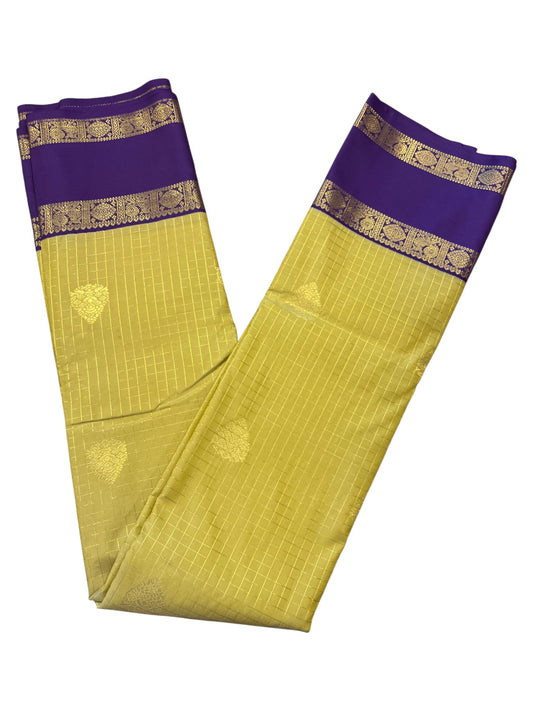 Southloom Banarasi Semi Silk Saree with Woven Work on Body (Green)