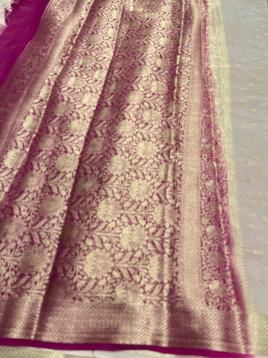 Southloom Georgete Banarasi Silk Saree