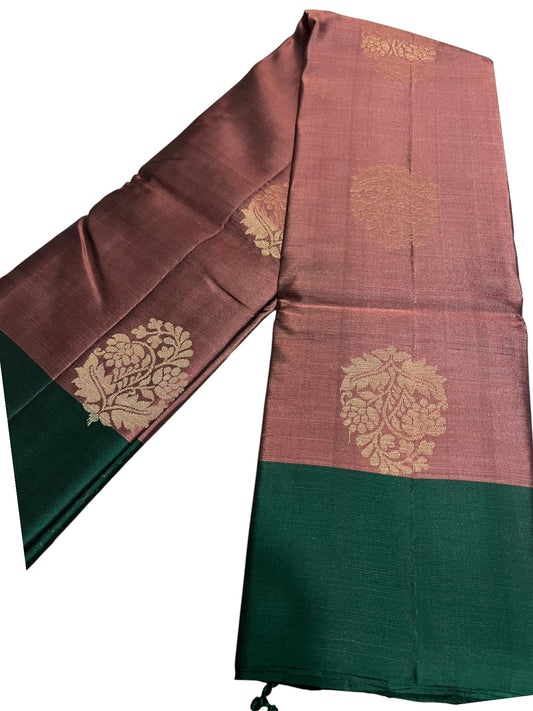 Southloom Pure Handloom Kanchipuram Silk Saree with Butta Work