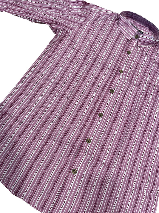 Southloom Jaipur Pure Cotton Block Printed Shirt for Men (Medium)