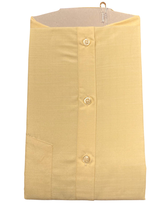 Southloom Pure Cotton Yellow plain Shirt (44 FS)