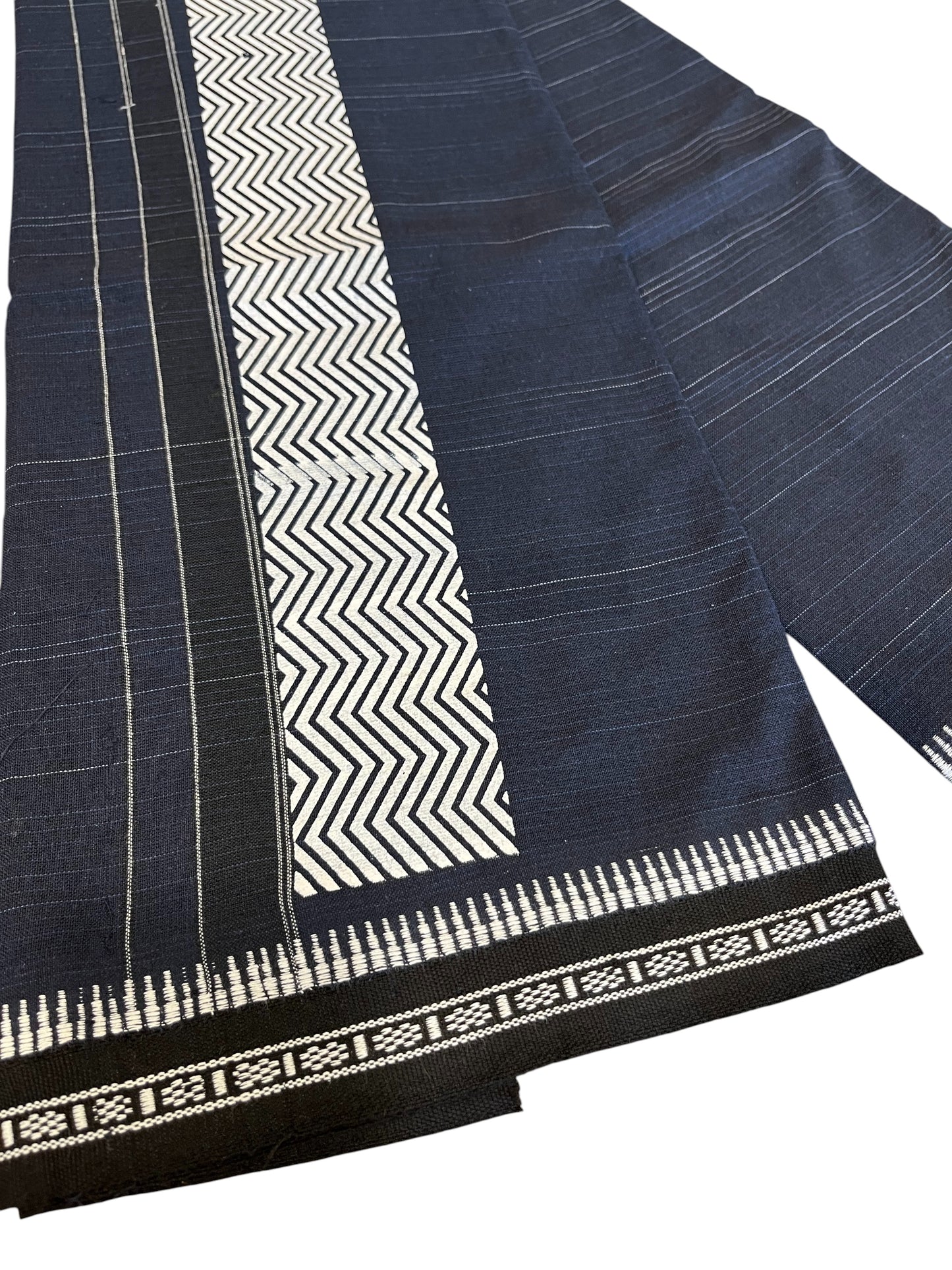 Southloom Blue Printed Single Mundu / Otta Mundu / Lungi (South Indian Kerala Dhoti)