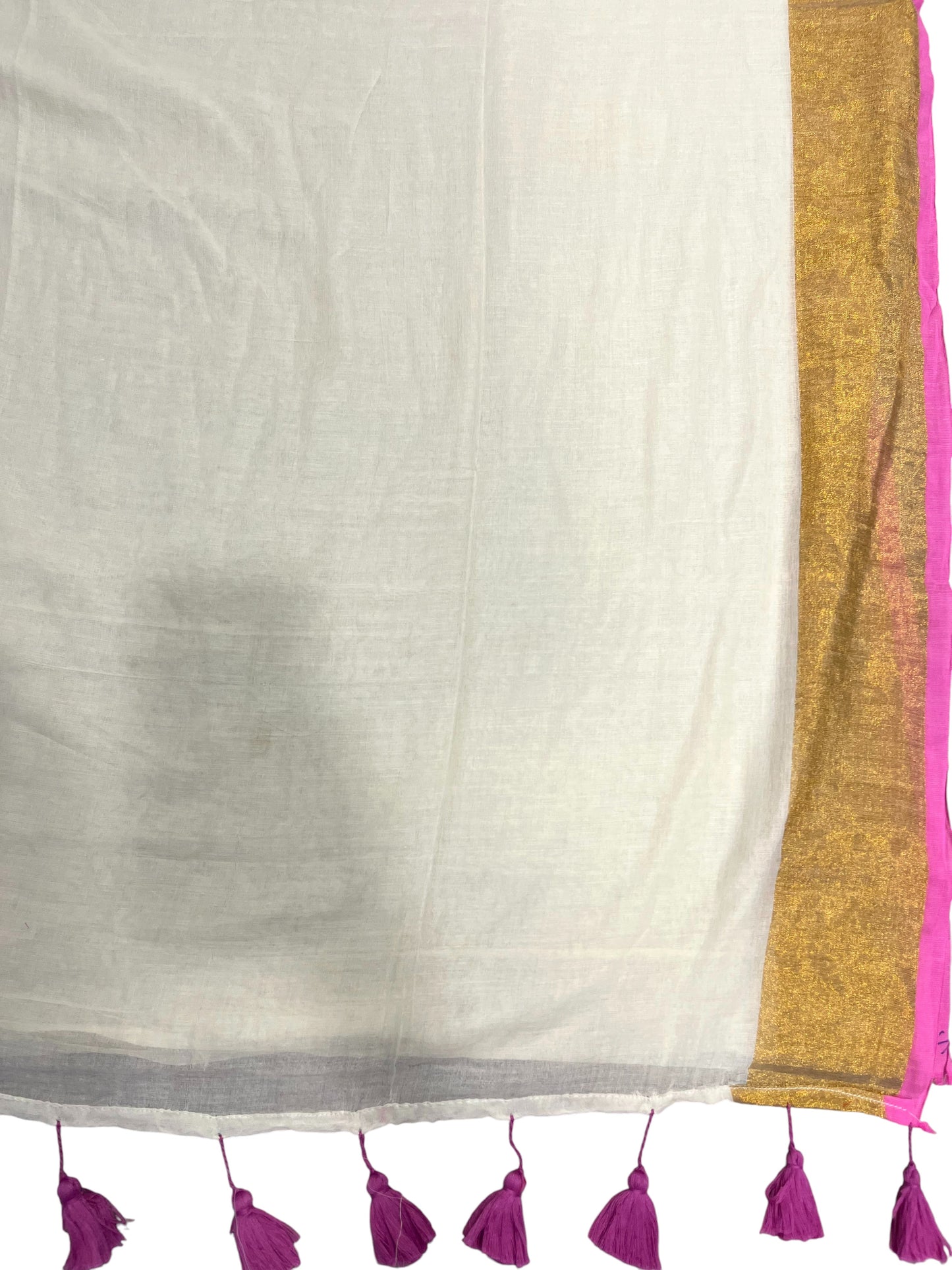 Southloom Mul Cotton 120 x 120 Soft Fabric Saree in pink Colour