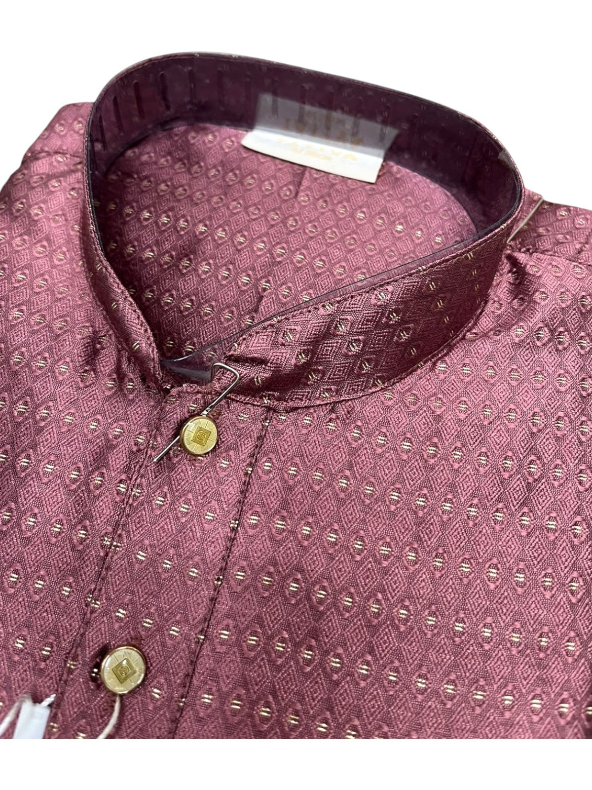 Southloom Woven Patterns Semi Silk Long Kurta for Men SL591