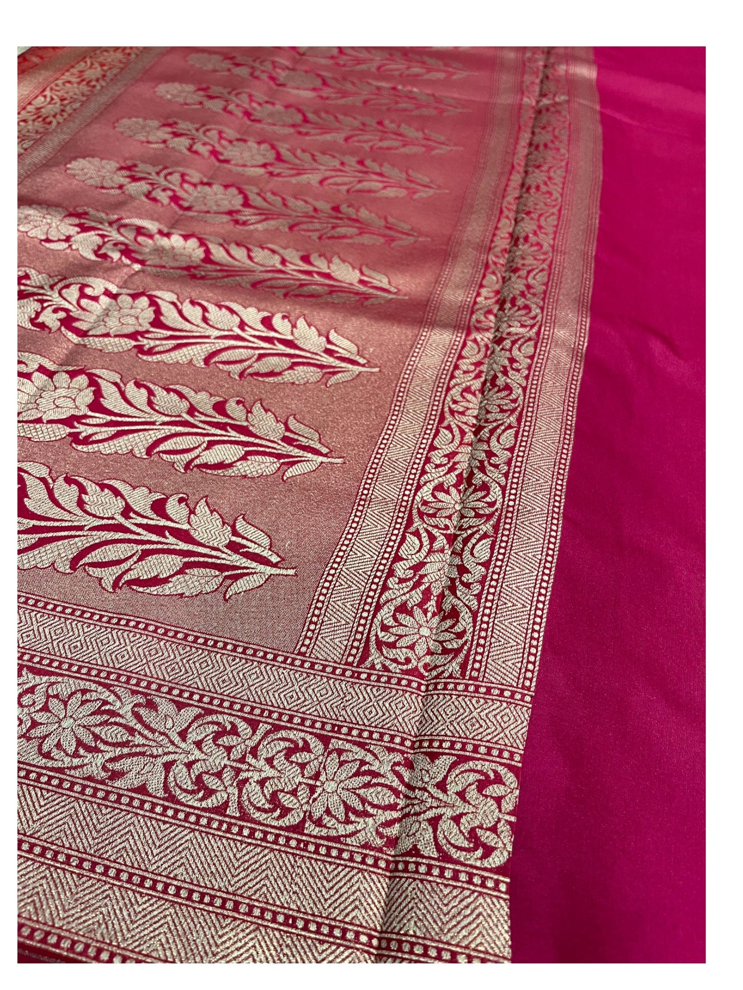 Southloom  Banarasi Silk Saree with Woven Work on Body and Borders