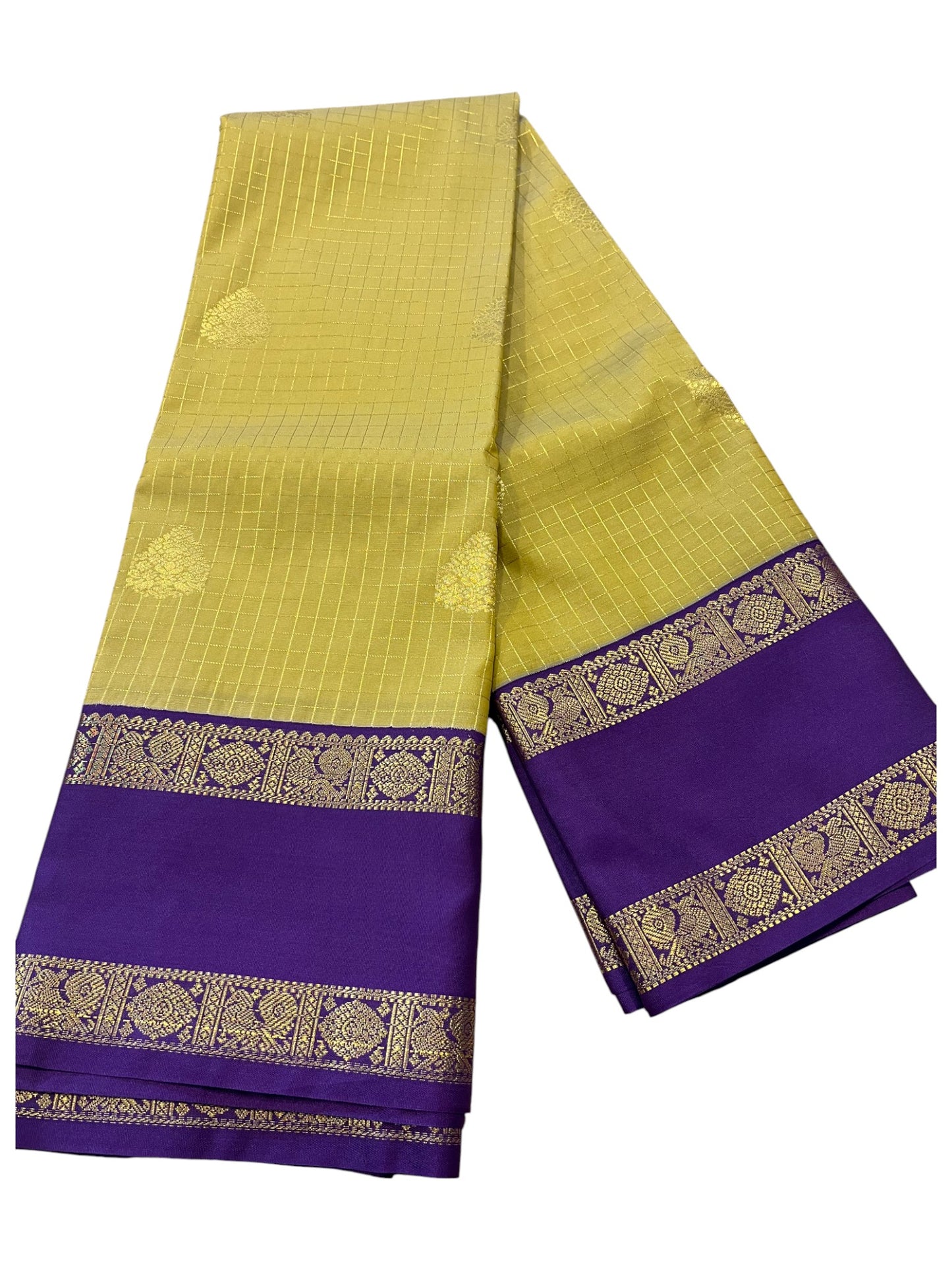 Southloom Banarasi Semi Silk Saree with Woven Work on Body (Green)