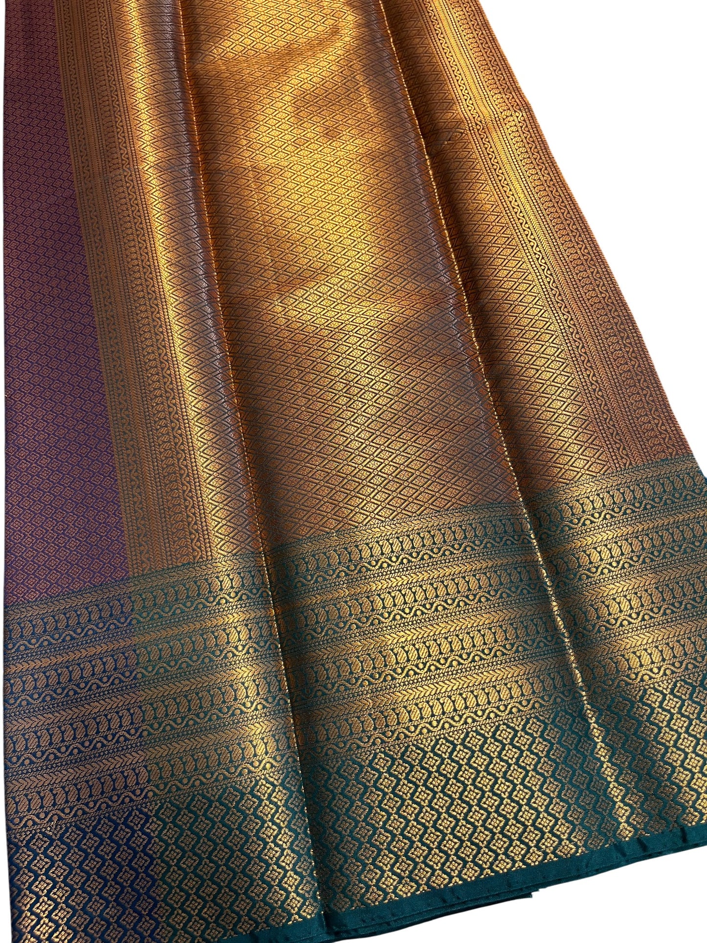 Southloom Semi Silk Brocade Bridal Saree With Woven Borders