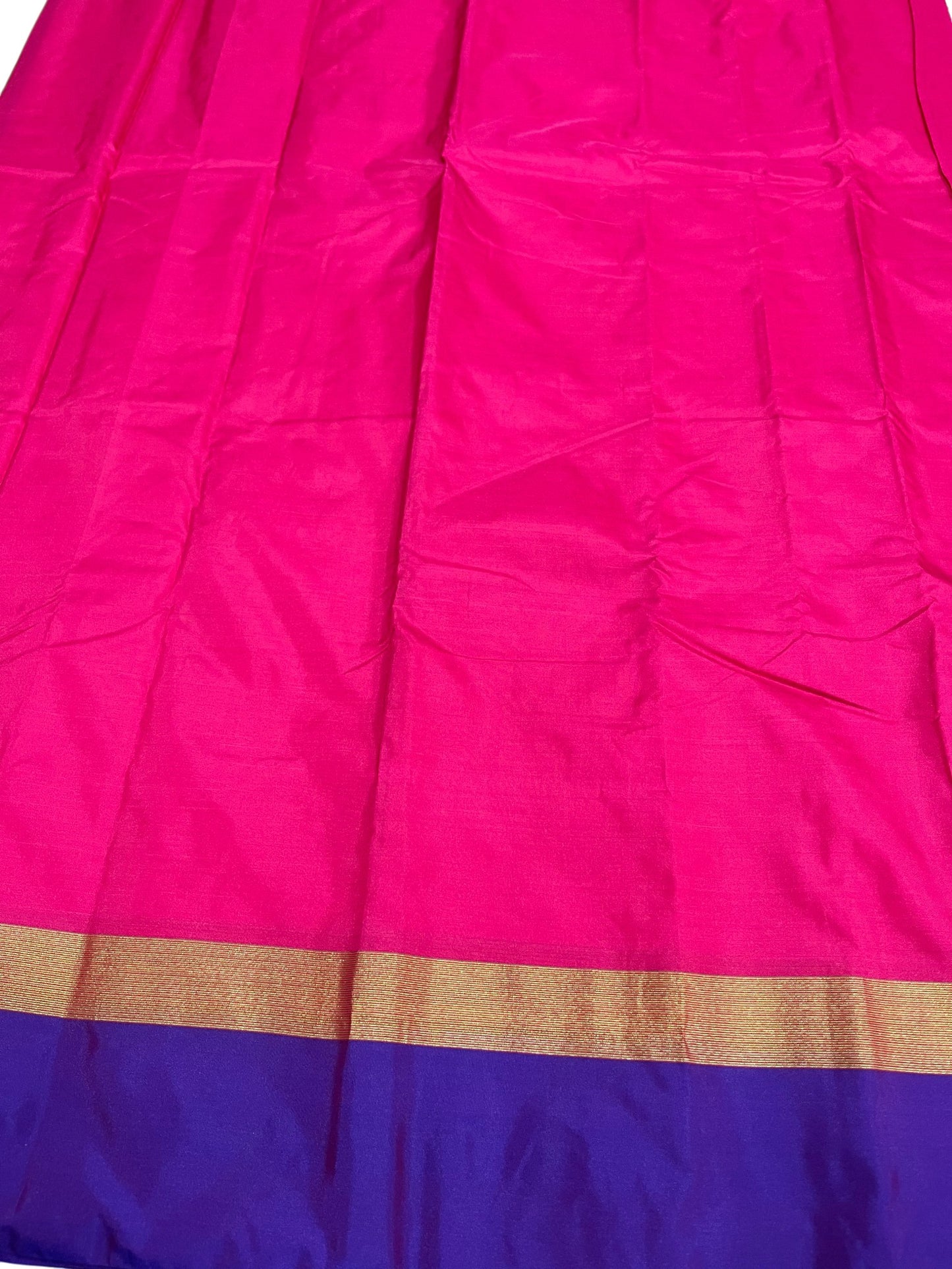 Southloom Semi Silk Saree Pink And Violet
