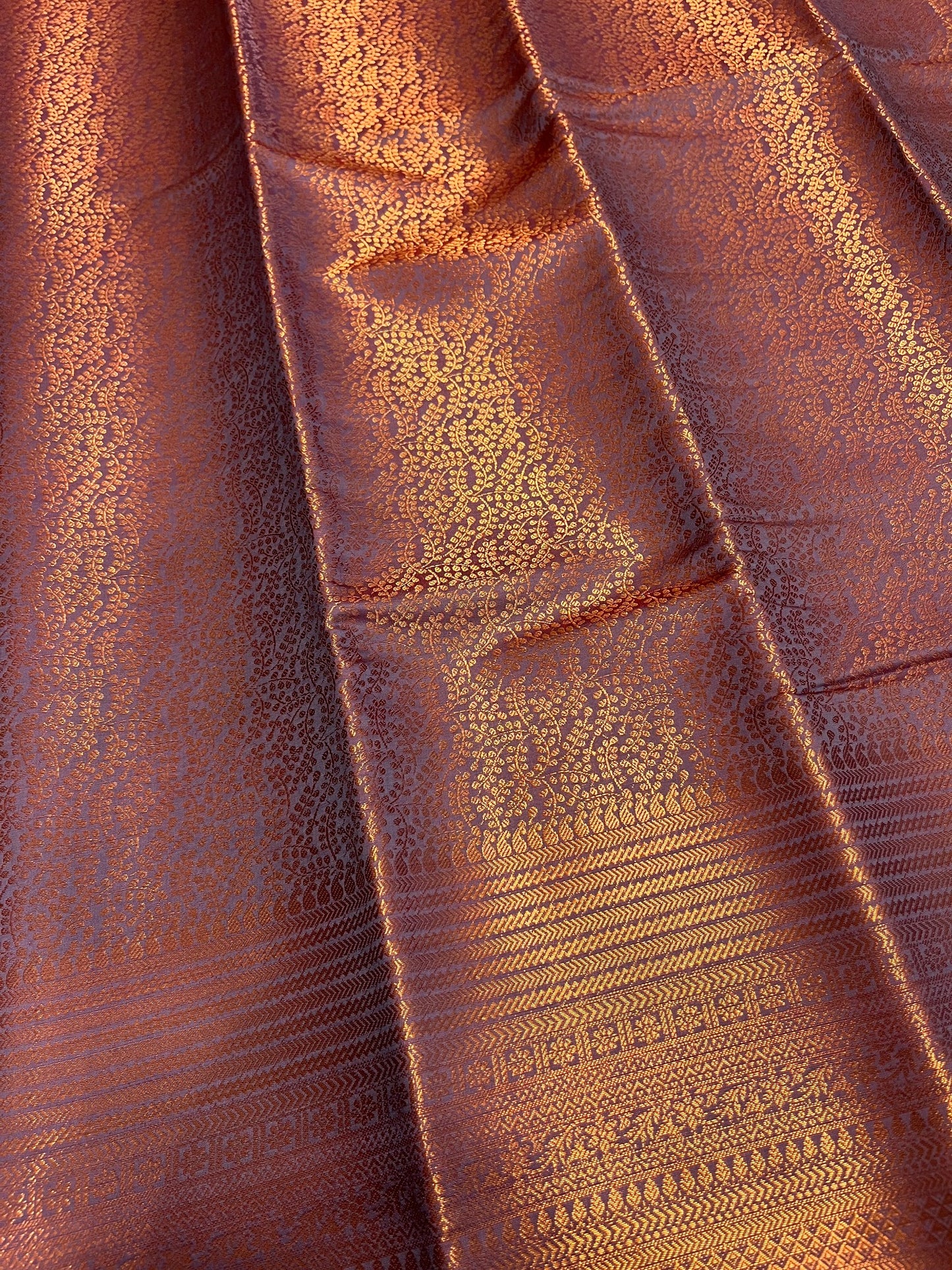 Southloom Premium Semi Silk Zari Work Brocade Saree in Bridal Brown with Matching Pallu