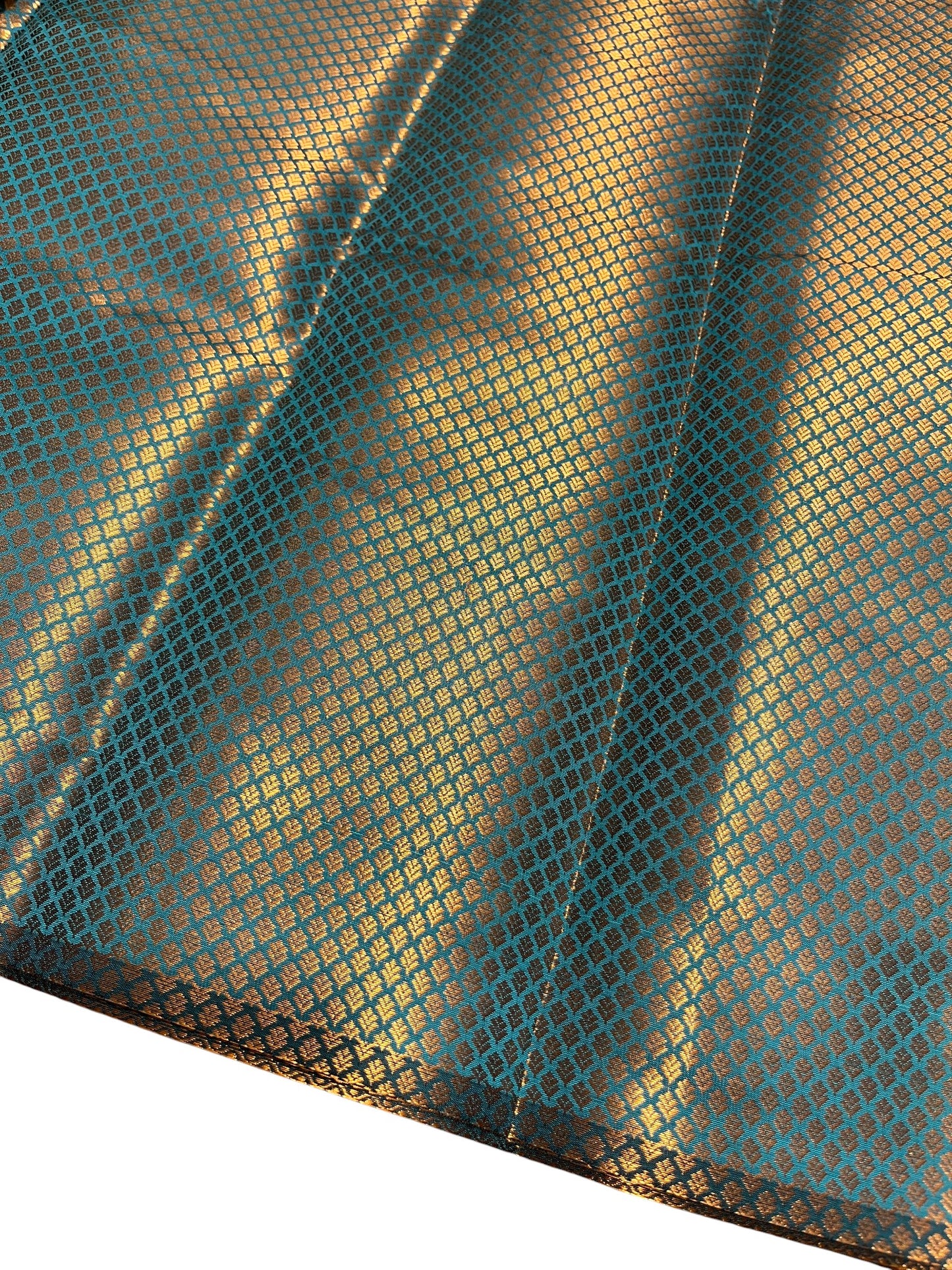 Southloom Premium Semi Silk Zari Work Brocade Saree in Bridal Blue with Matching Pallu