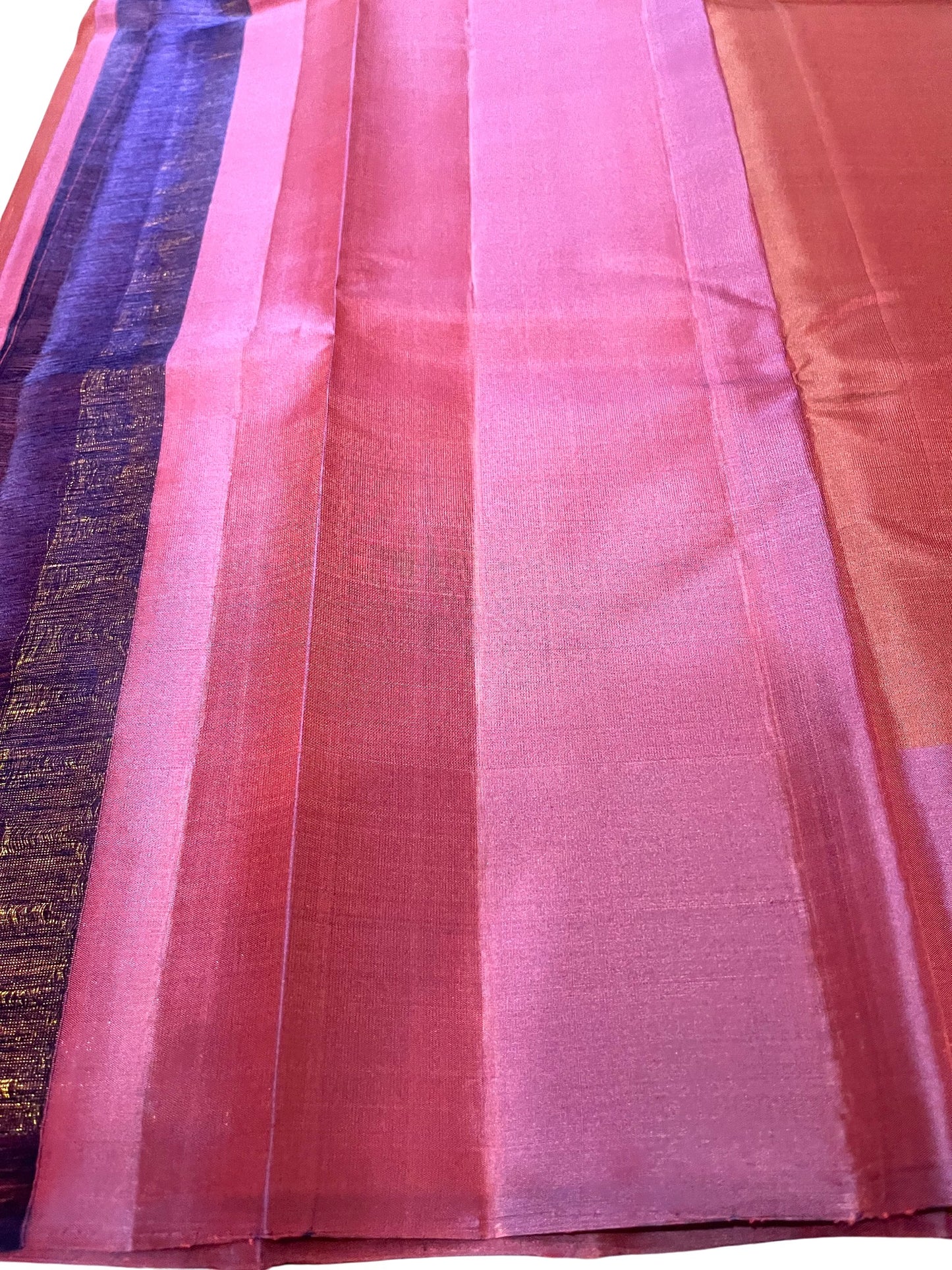 Southloom Pure Handloom Kanchipuram Silk Saree with Butta Work (Brown & Violet)