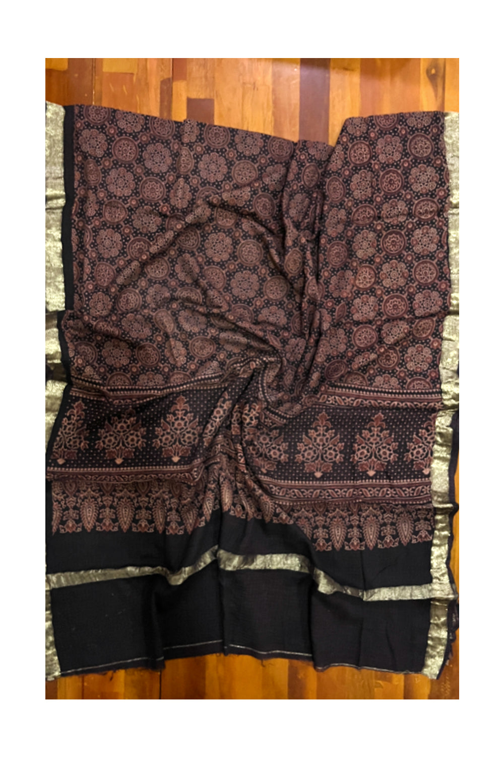 Southloom™ Cotton Churidar Salwar Suit Material in Maroon with Floral Prints