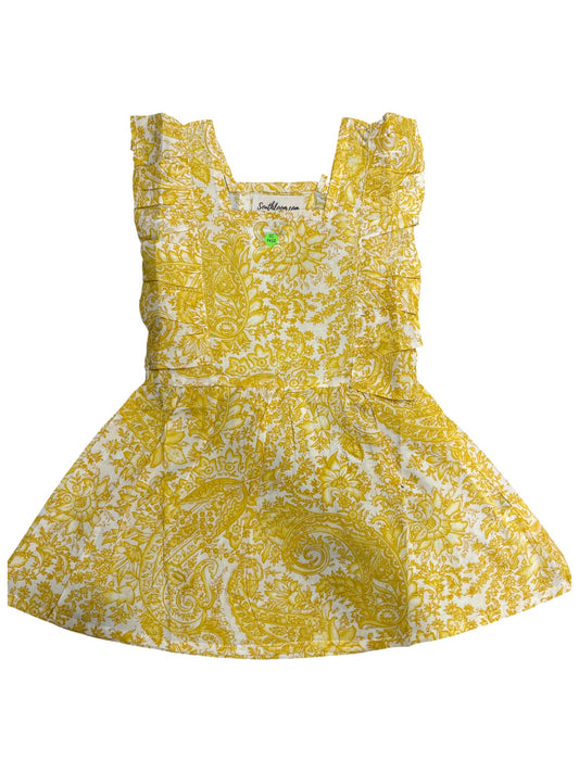 Southloom Pure Cotton Jaipur Printed Frocks for Girls (Age 1-2)