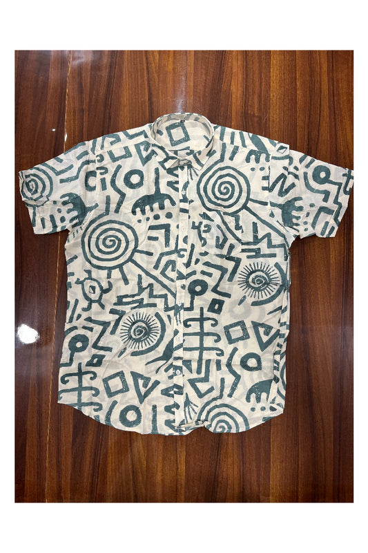 Southlooom Jaipur Pure Cotton Printed Shirt For Men (4XL)